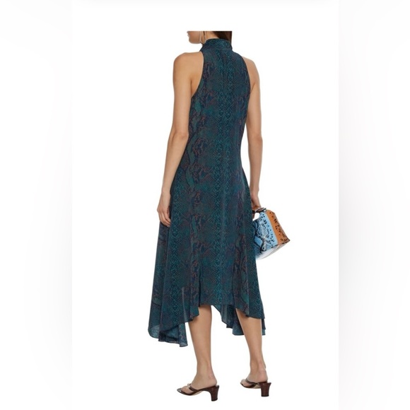 Joie | Silk MIDI Dress Animal print Halter - Picture 2 of 9